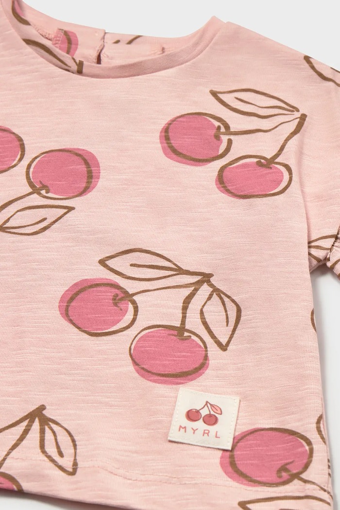 Fete Mayoral tricou de bumbac pentru copii 1082.4F.Baby.PPY2 roz