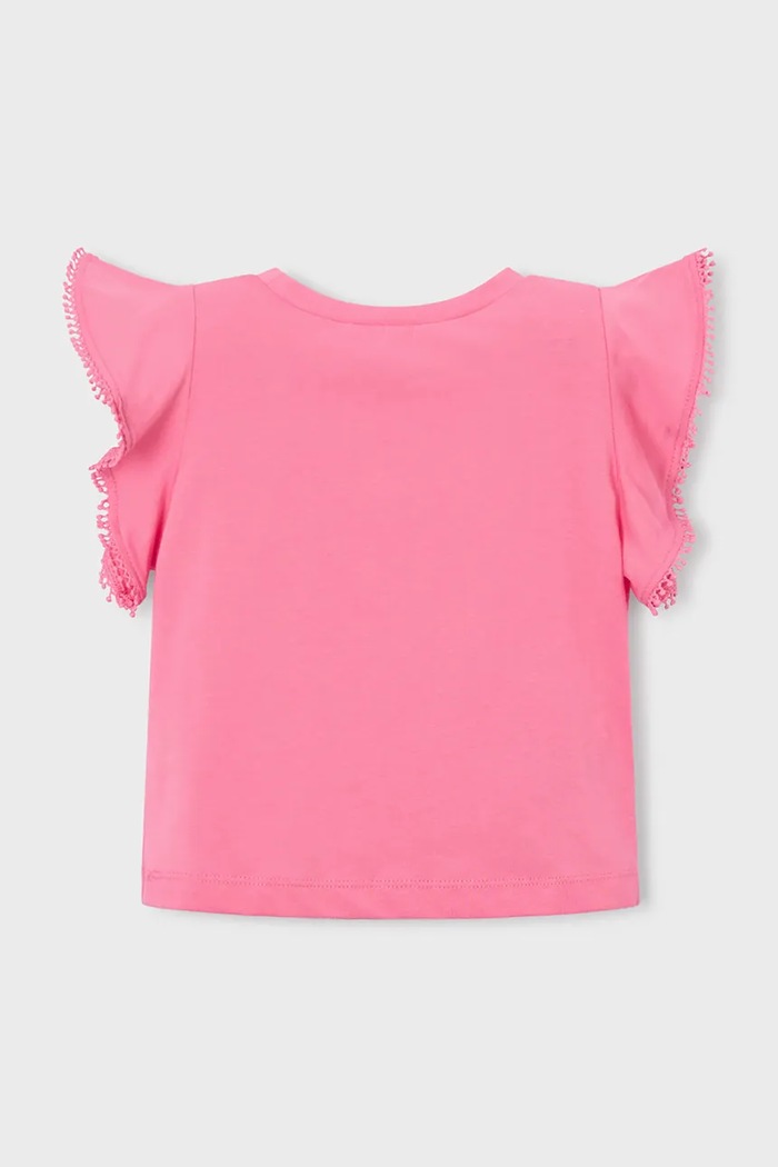 Mayoral tricou de bumbac pentru copii 3008.6E.Mini.PPY2 roz SS26