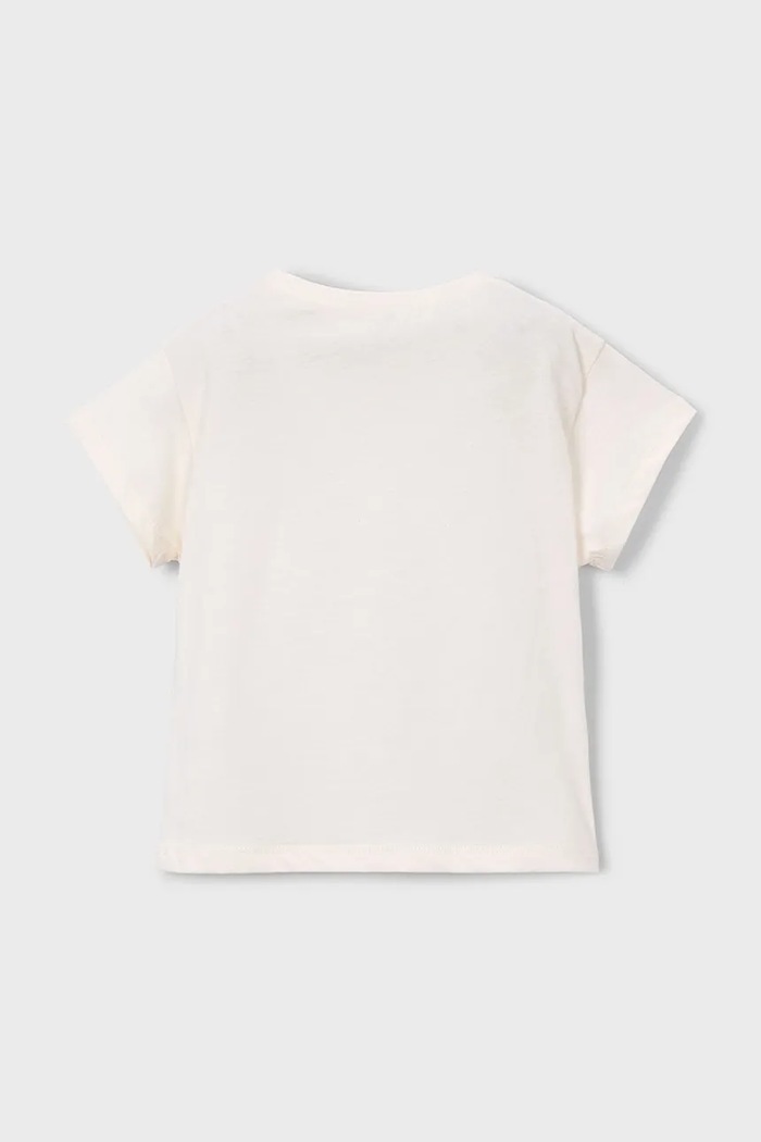 Mayoral tricou de bumbac pentru copii 3011.6H.Mini.PPY2 bej SS26