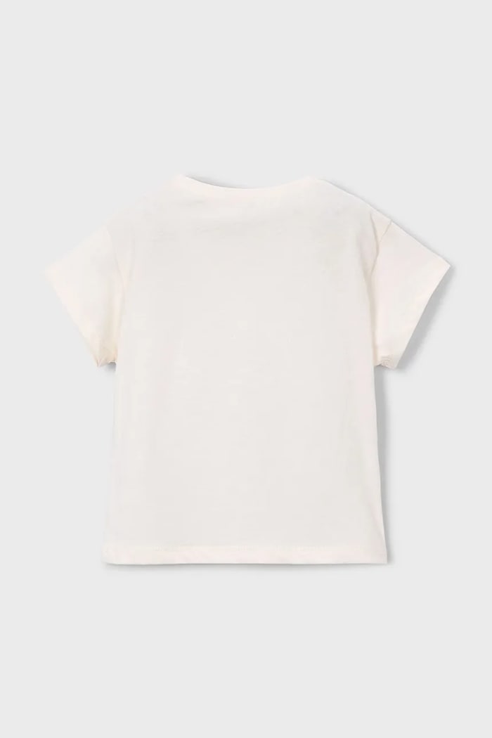 Mayoral tricou de bumbac pentru copii 3011.6H.Mini.PPY2 bej SS26