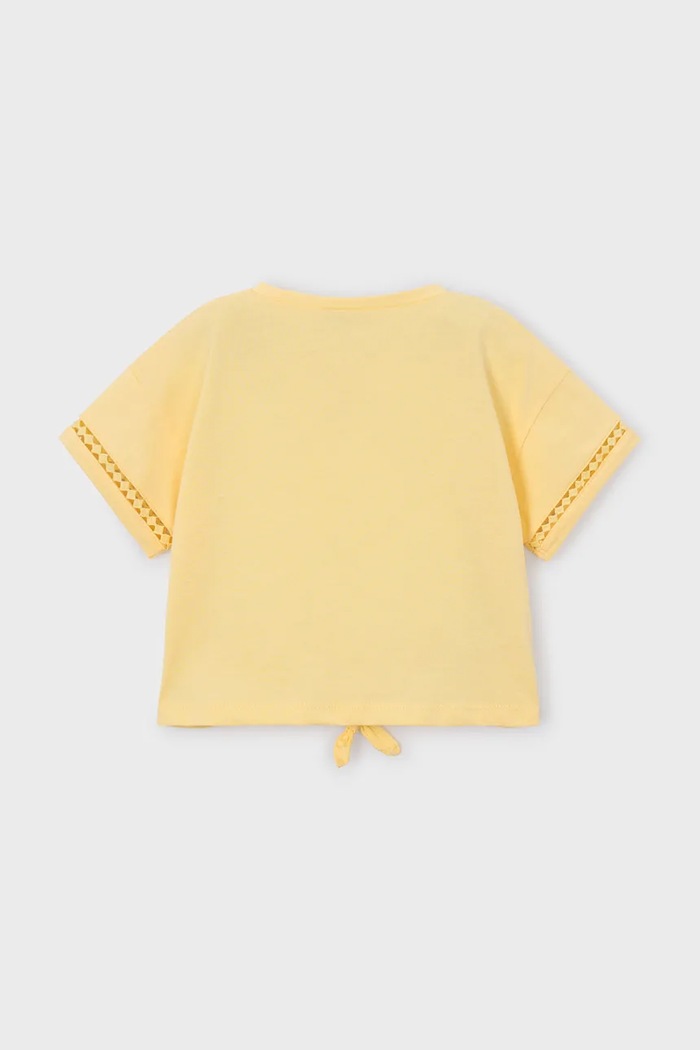 Mayoral tricou de bumbac pentru copii 3012.6H.Mini.PPY2 galben SS26