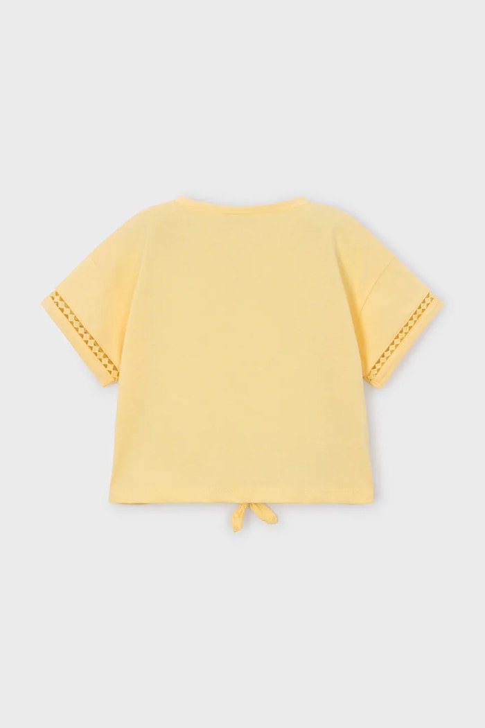 Mayoral tricou de bumbac pentru copii 3012.6H.Mini.PPY2 galben SS26