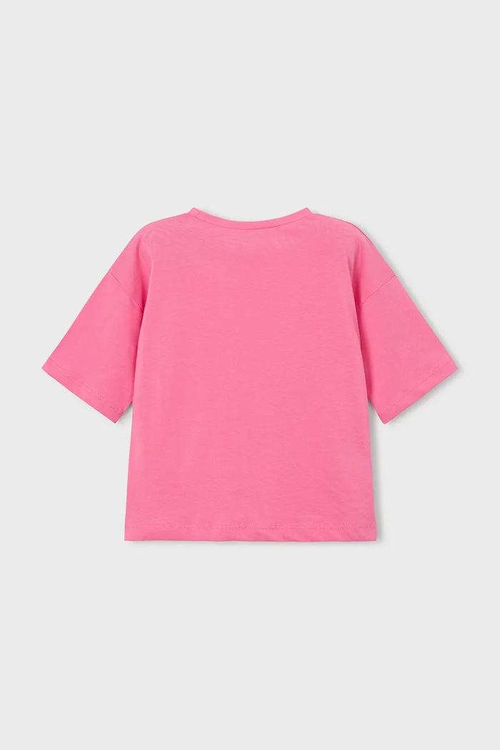Mayoral tricou de bumbac pentru copii 3016.6K.Mini.PPY2 roz SS26