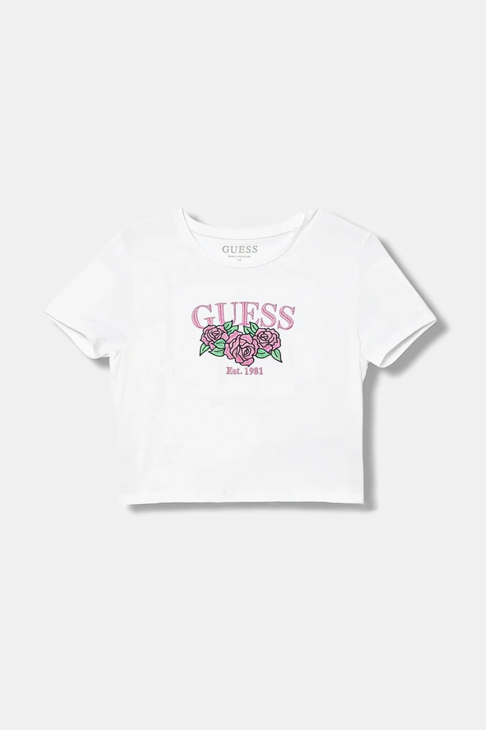 Guess gyerek póló elasztánnal fehér J6RI06.K6YW4.PPY2