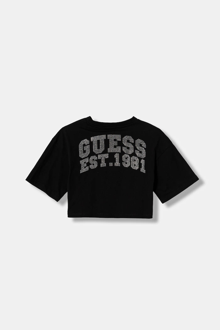 Guess gyerek pamut póló pamut fekete J6RI13.K8HM4.PPY2