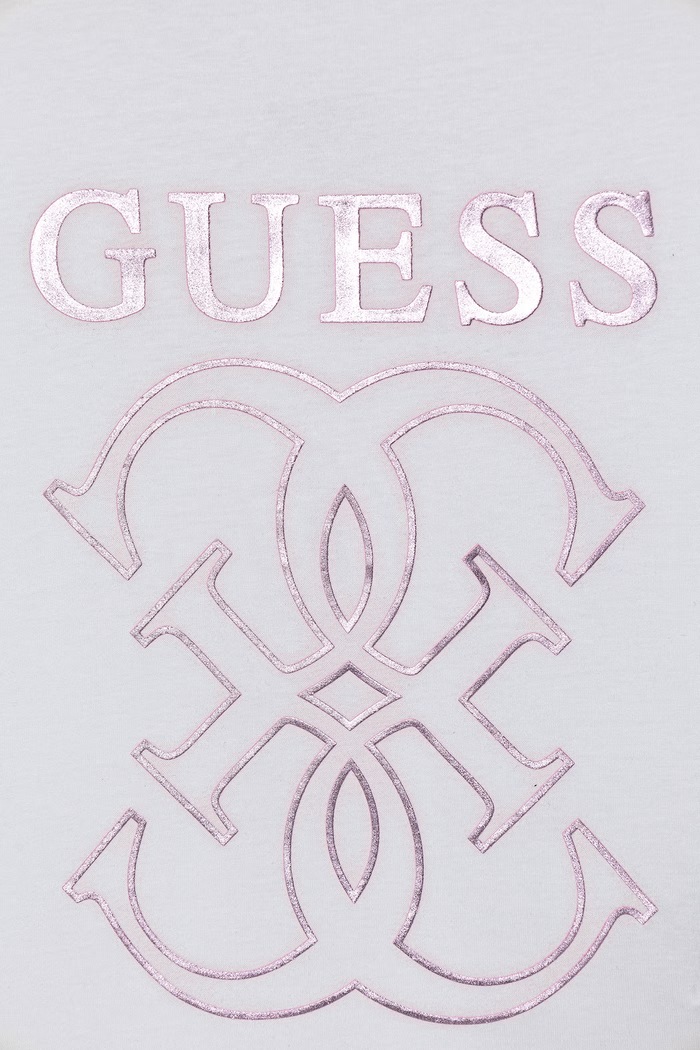 Fete Guess tricou de bumbac pentru copii J6RI22.K8HM4.PPY2 alb