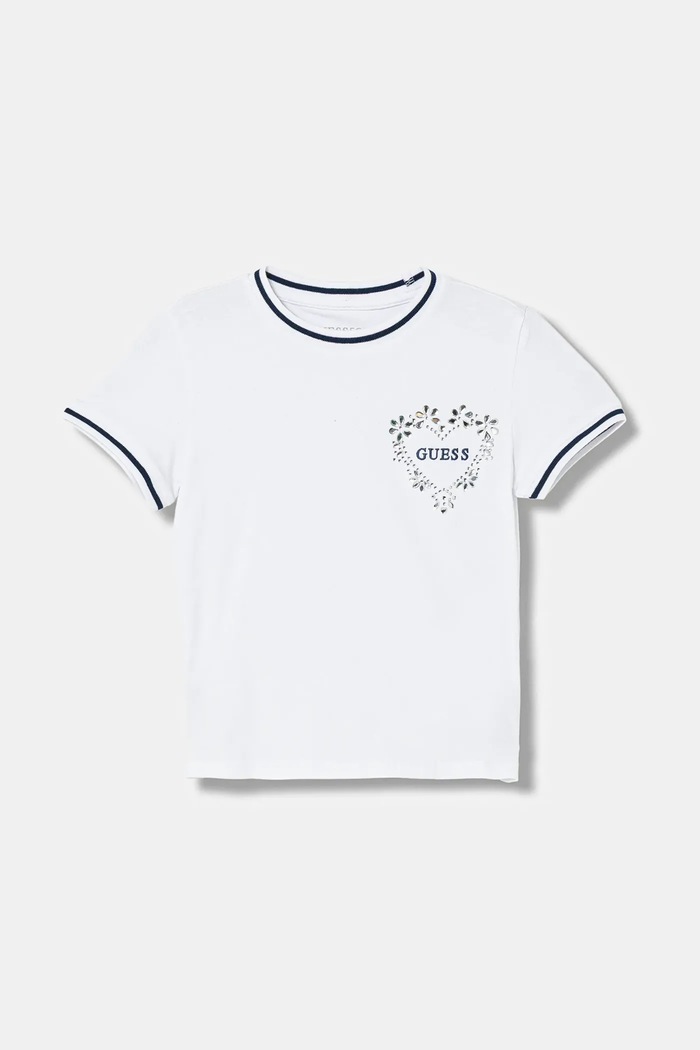 Dětské tričko Guess kulatý bílá J6RI26.K6YW4.PPY2