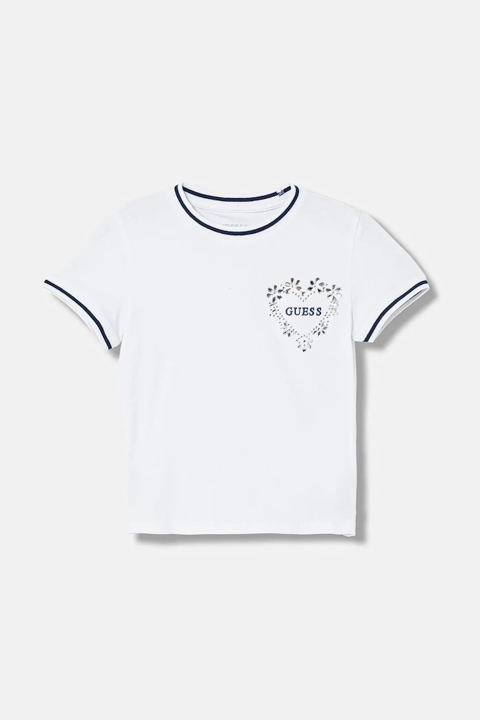 Dětské tričko Guess kulatý bílá J6RI26.K6YW4.PPY2