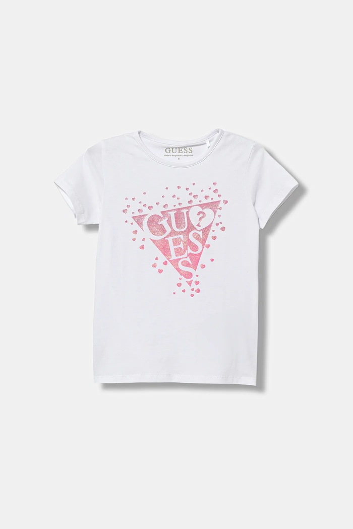 Guess tricou copii print alb K6RI00.K6YW4.PPY2