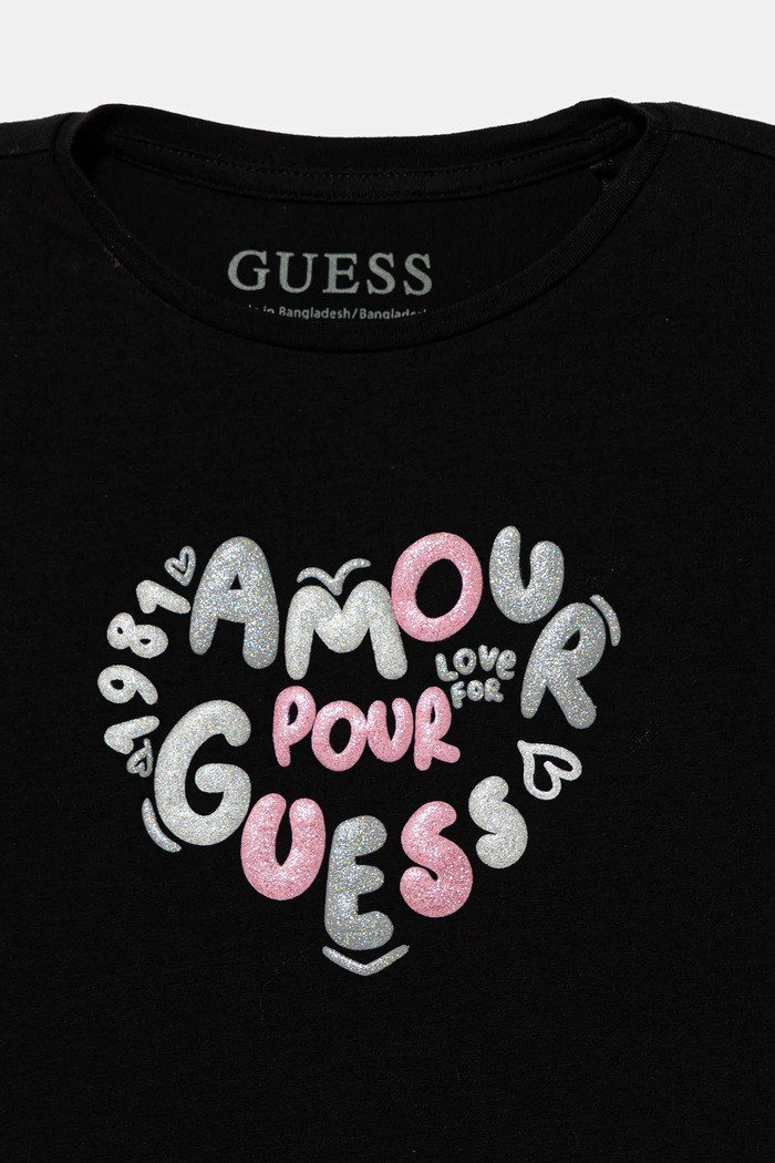 Fete Guess tricou copii K6RI02.K6YW4.PPY2 negru