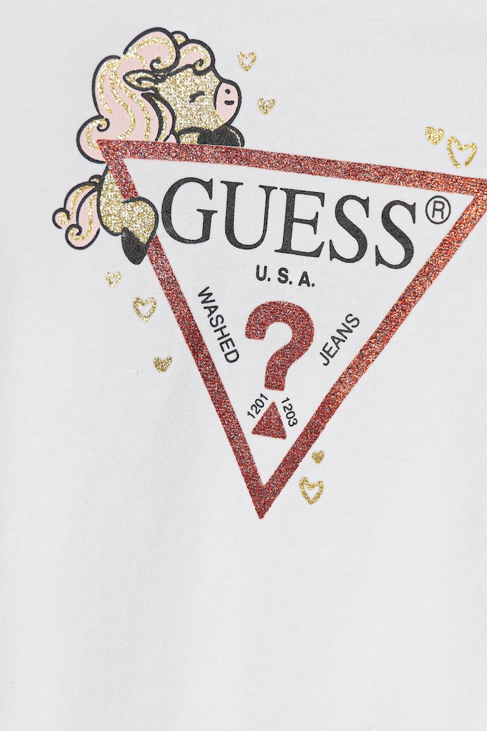 Lány Guess gyerek póló K6RI09.K6YW4.PPY2 fehér