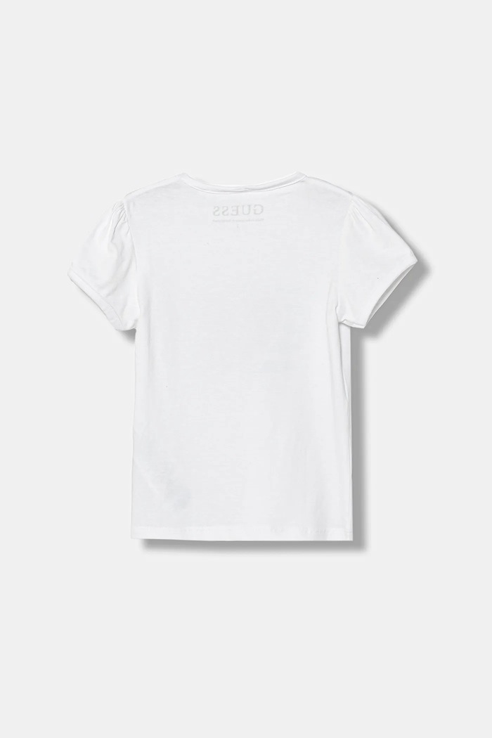 Guess tricou copii K6RI15.K6YW4.PPY2 alb SS26