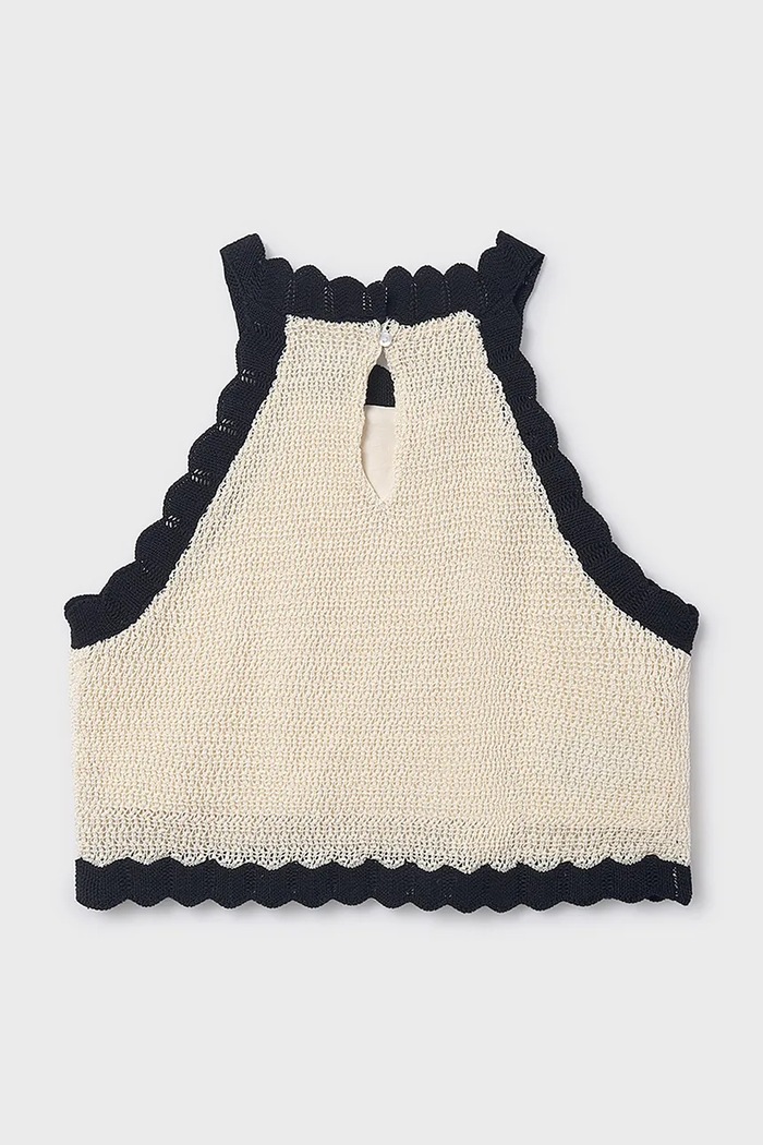 Mayoral top din bumbac pentru copii 6021.8C.Junior.PPY2 alb SS26