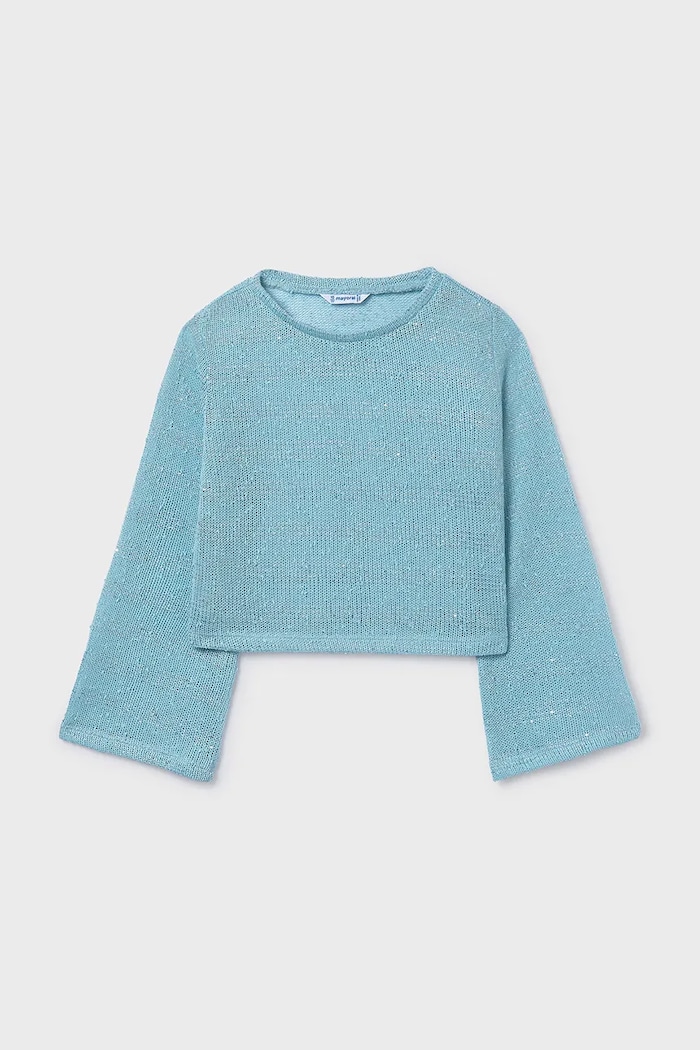 Dziewczynka Mayoral longsleeve dziecięcy 6161.8D.Junior.PPY2 niebieski