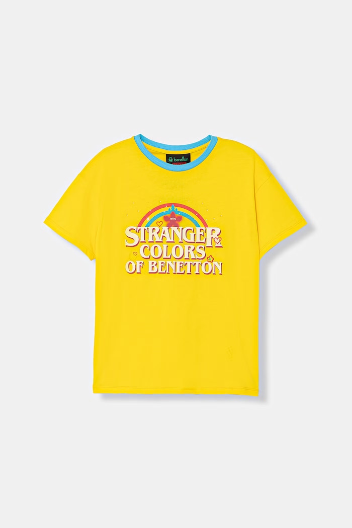 United Colors of Benetton detské bavlnené tričko žltá 36UVC10QZ.G.Seasonal