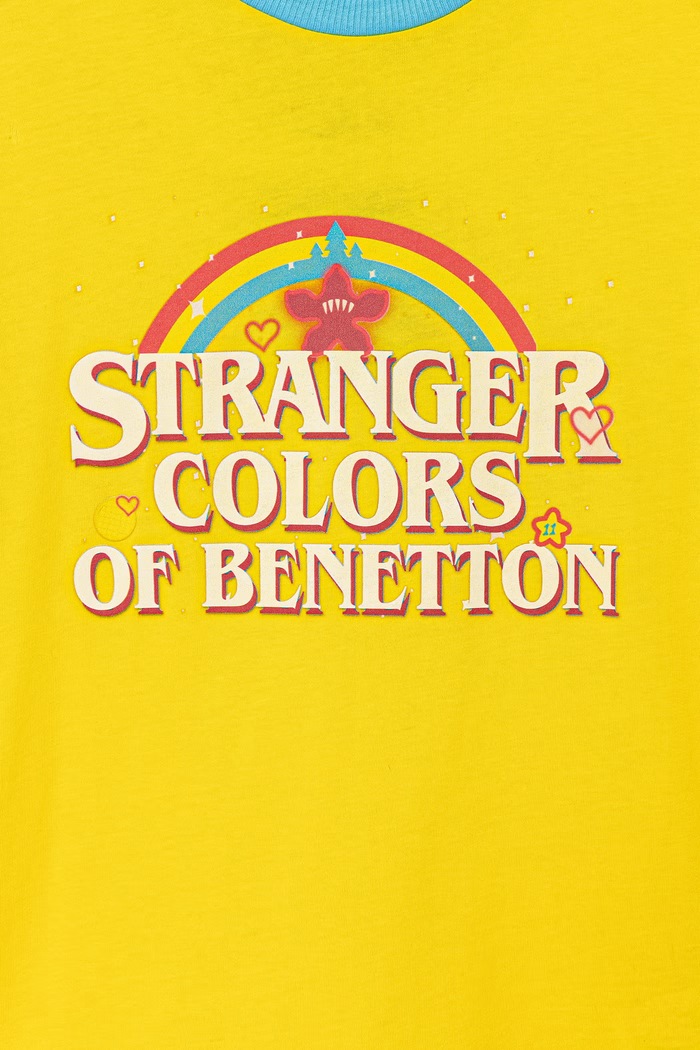 Dievča United Colors of Benetton detské bavlnené tričko 36UVC10QZ.G.Seasonal žltá