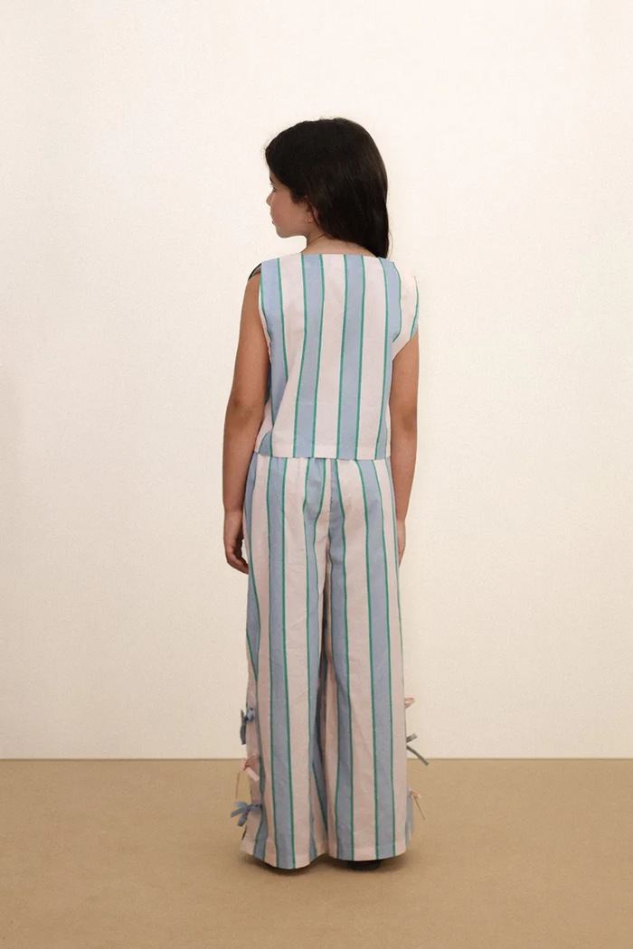 Dětská bavlněná košile Tinycottons RETRO STRIPES BOWS VEST SS26.278
