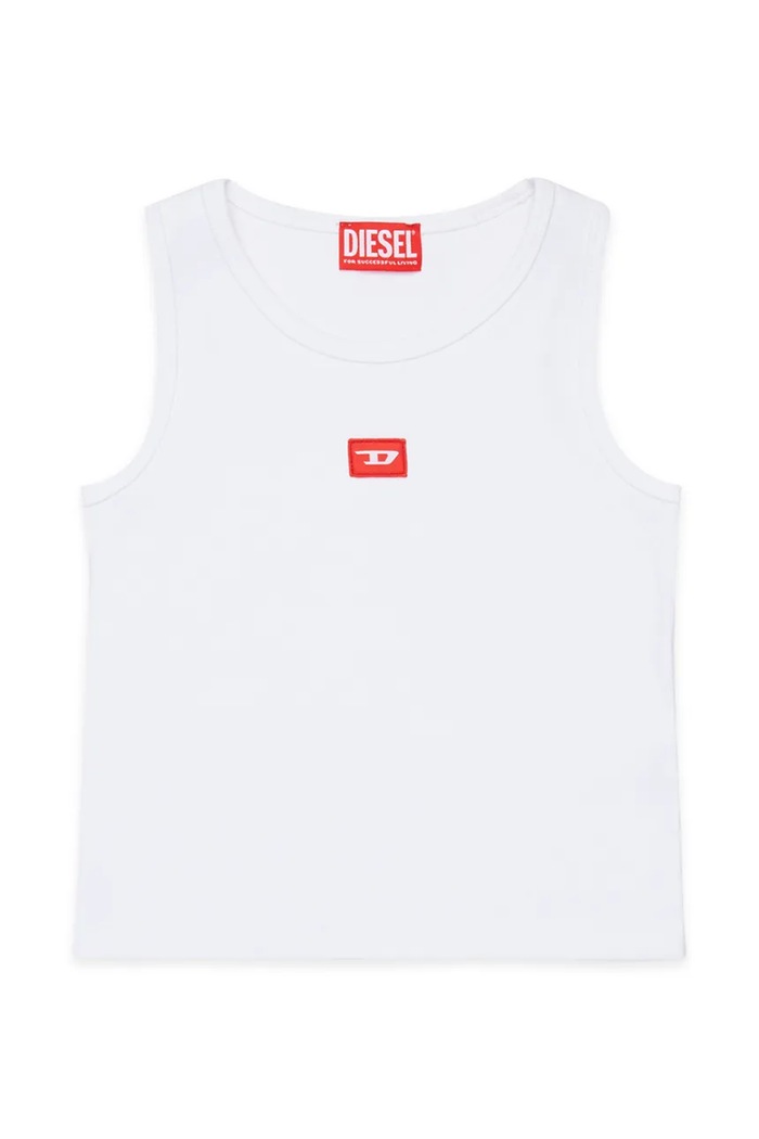 Detský top Diesel TPACI T-SHIRT s elastanom biela J02594.KYAZY