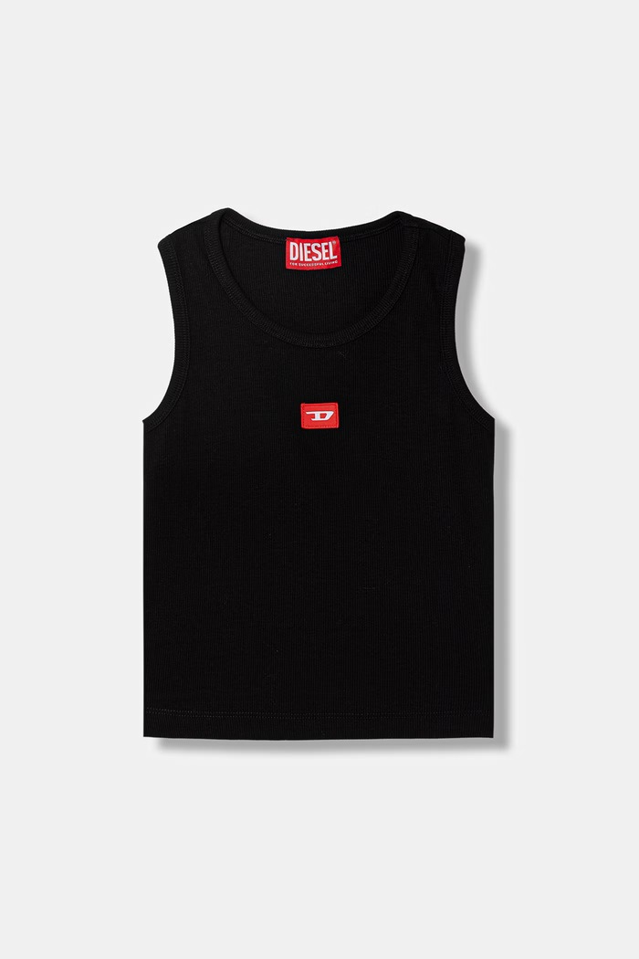 Detský top Diesel TPACI T-SHIRT s elastanom čierna J02594.KYAZY