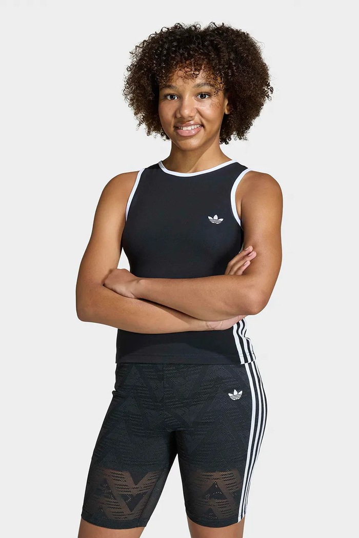 adidas Originals top copii imprimeu negru KE2959