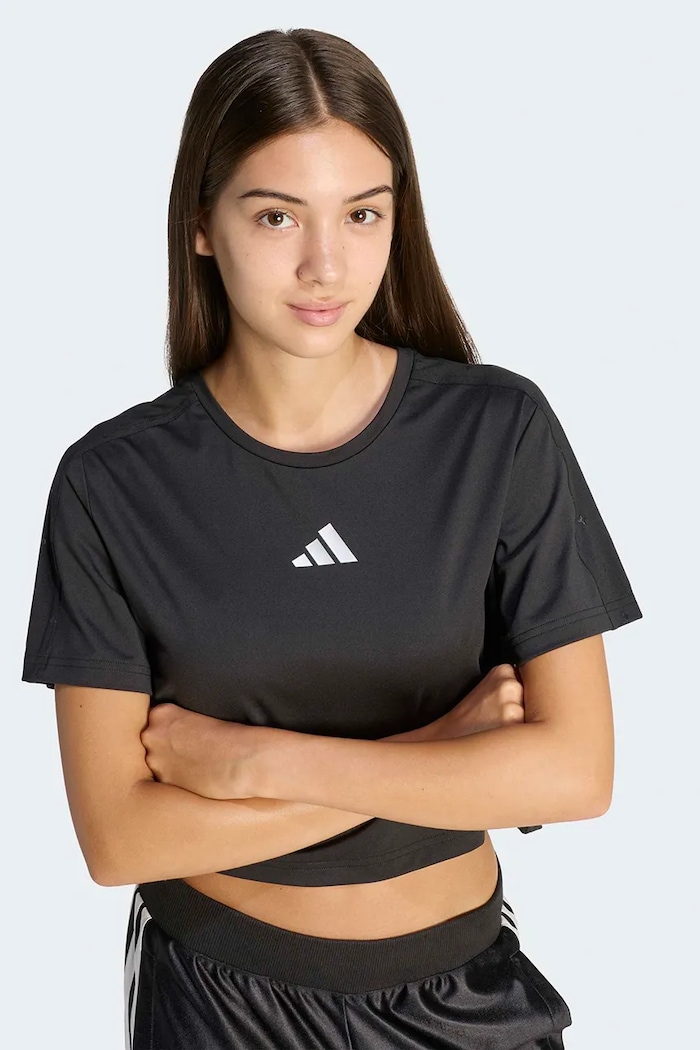 adidas tricou de bumbac pentru copii KB7027 negru