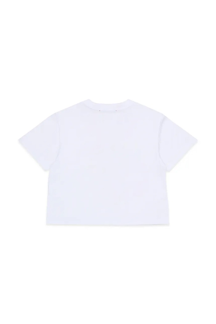 Detské bavlnené tričko MAX&Co. MAXT31F T-SHIRT MX0287.MX057 biela SS26
