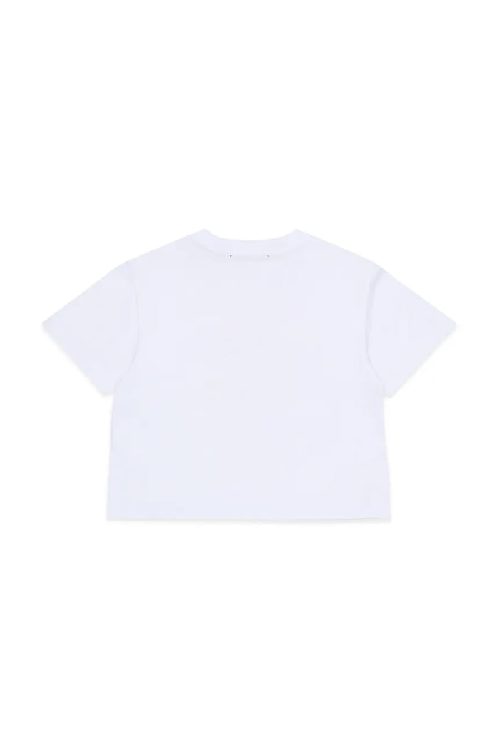 Detské bavlnené tričko MAX&Co. MAXT31F T-SHIRT MX0287.MX057 biela SS26