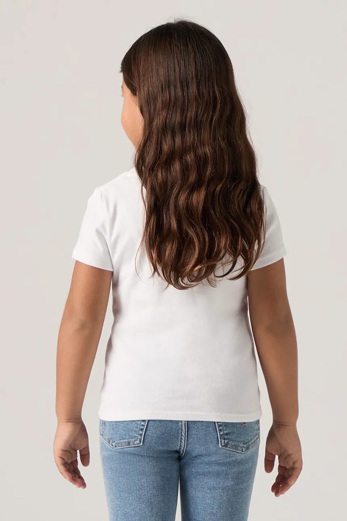 Levi's tricou copii RIB MEET AND GREET JAM TEE 3EP780 alb