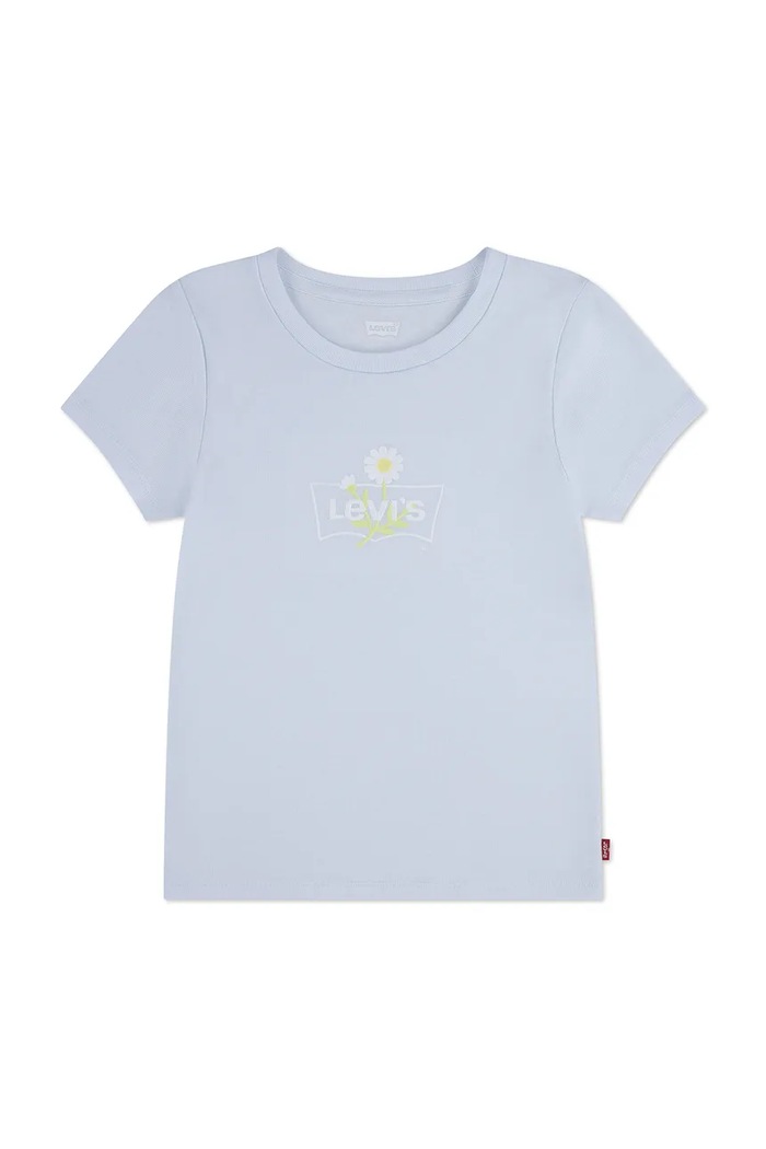 Detské tričko Levi's DAISY BATWING okrúhly modrá 3EP792