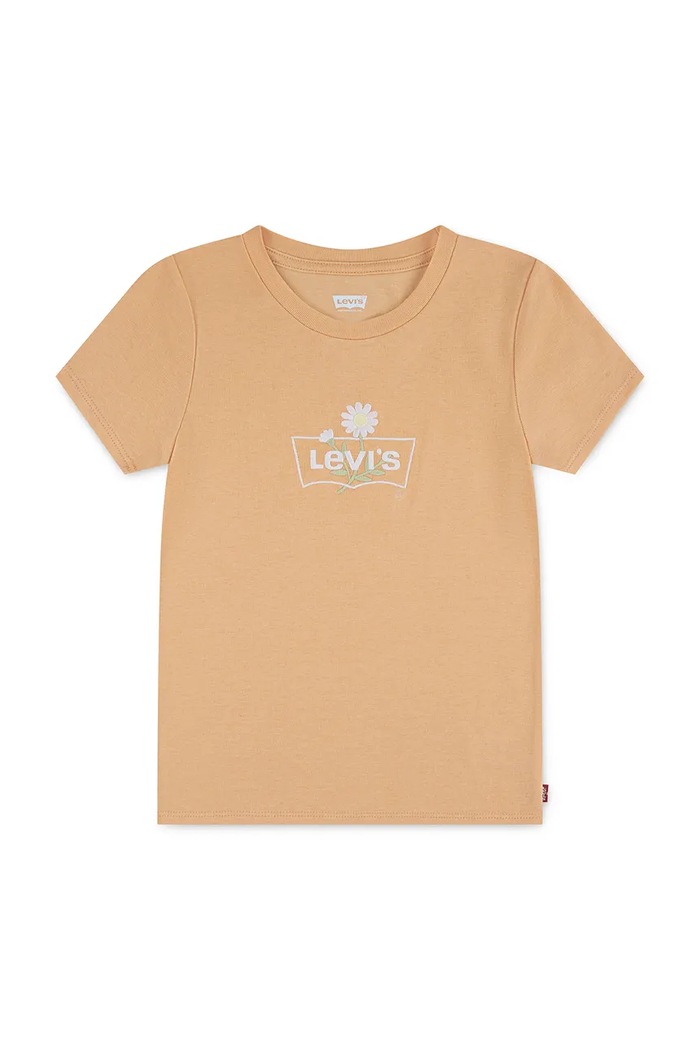 Detské tričko Levi's DAISY BATWING okrúhly oranžová 3EP792