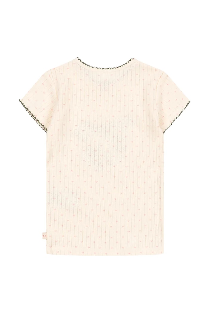 Konges Sløjd t-shirt bawełniany dziecięcy MINNIE TEE GOTS KS105210.PPY2 beżowy SS26