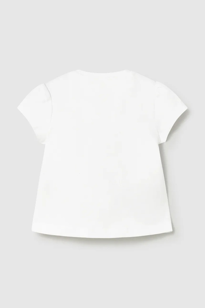Μπλουζάκι μωρού Mayoral Newborn 1076.2R.Newborn.PPY2 λευκό SS26