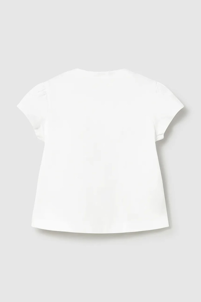 Μπλουζάκι μωρού Mayoral Newborn 1076.2R.Newborn.PPY2 λευκό SS26