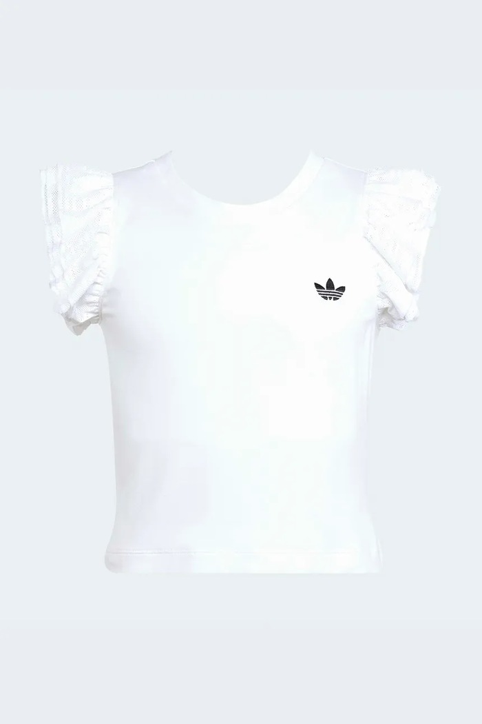 Adidas Originals t-shirt dziecięcy z bawełną KC6771 biały SS26