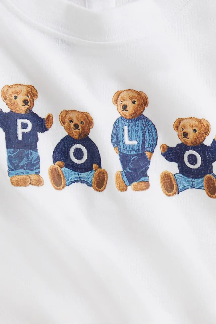 Dievča Detské bavlnené tričko Polo Ralph Lauren 310A11851001 biela