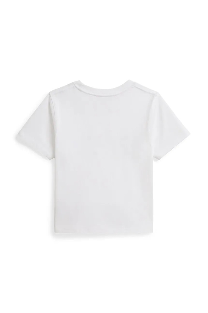 Dziewczynka Polo Ralph Lauren t-shirt bawełniany dziecięcy 312A11851001 biały