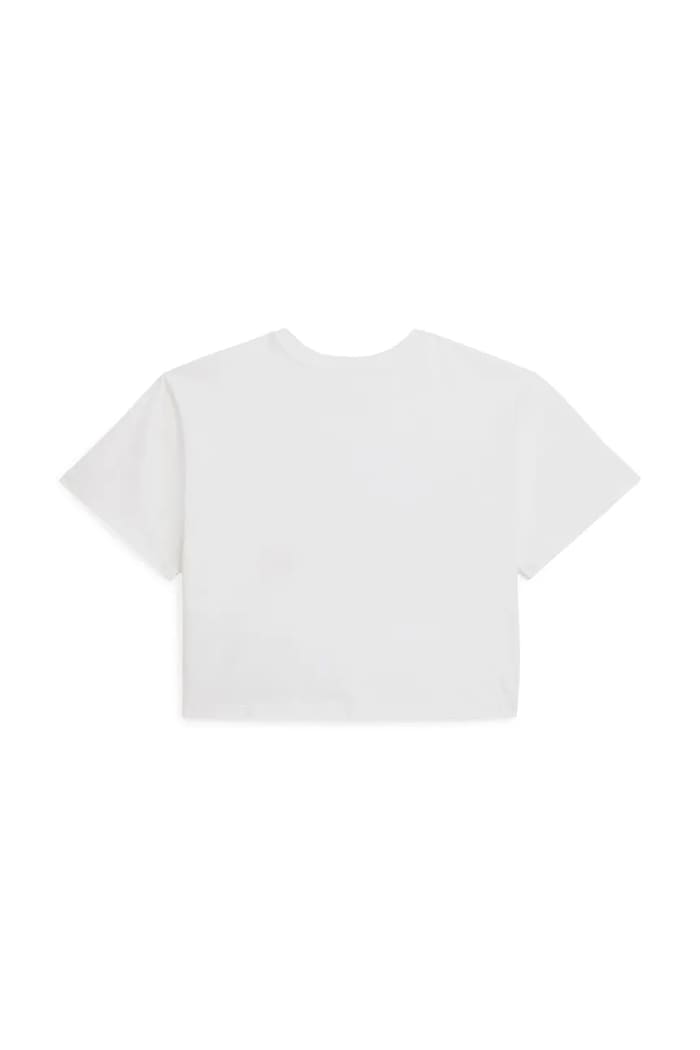 Polo Ralph Lauren t-shirt bawełniany dziecięcy 313A11751001 biały SS26