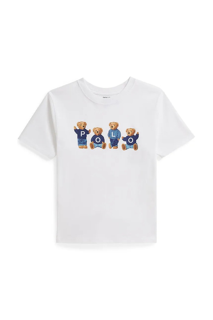 Detské bavlnené tričko Polo Ralph Lauren 313A11851001 biela SS26