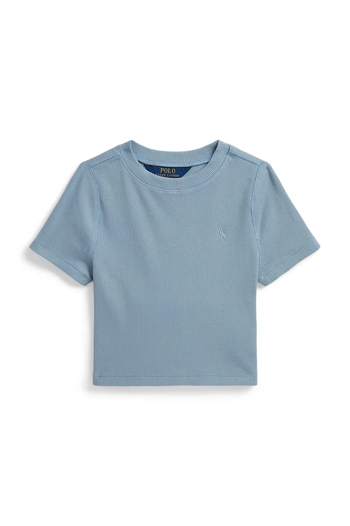 Polo Ralph Lauren tricou de bumbac pentru copii uni albastru 313A96144007