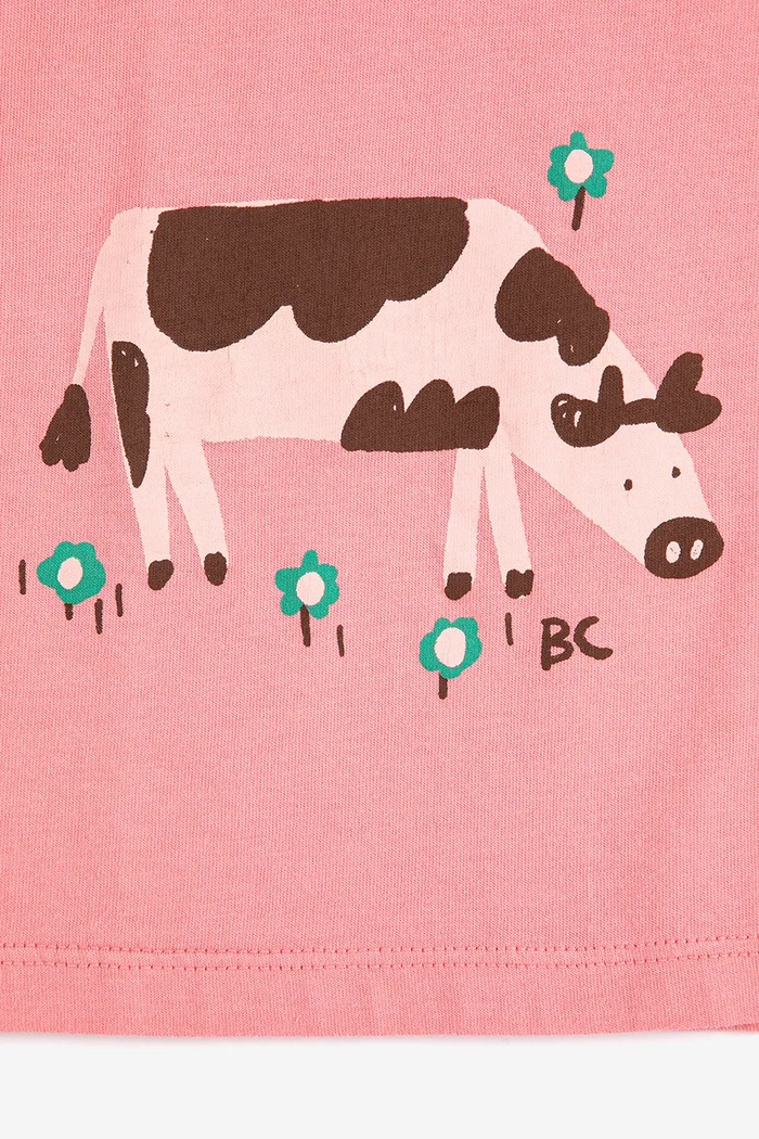 Dievča Detské bavlnené tričko Bobo Choses Farm Adventure 126AC004 ružová
