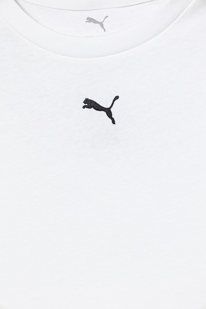 Fete Puma tricou de bumbac pentru copii ESS 685131.PPY2 alb