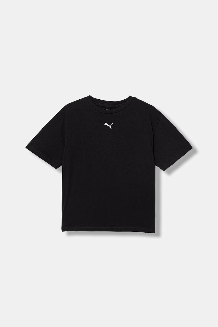 Puma t-shirt bawełniany dziecięcy ESS bawełna czarny 685131.PPY2
