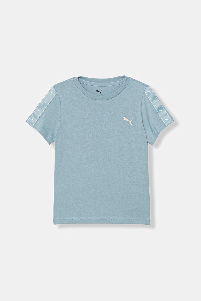 Detské bavlnené tričko Puma ESS TAPE nášivka modrá 688490.PPY2