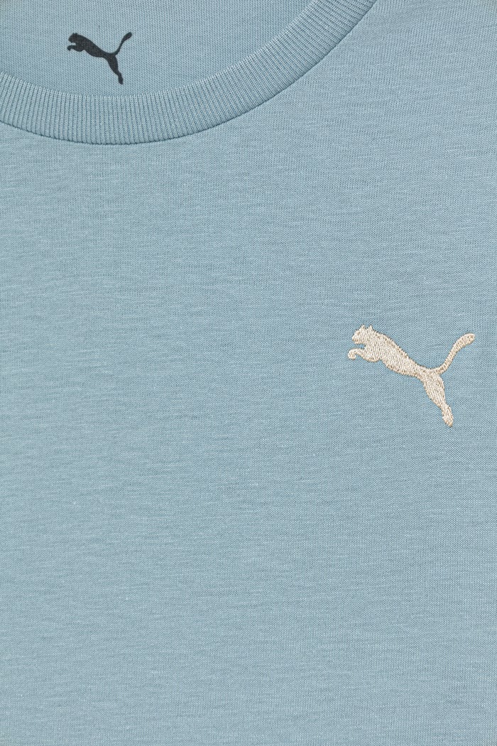 Dievča Detské bavlnené tričko Puma ESS TAPE 688490.PPY2 modrá