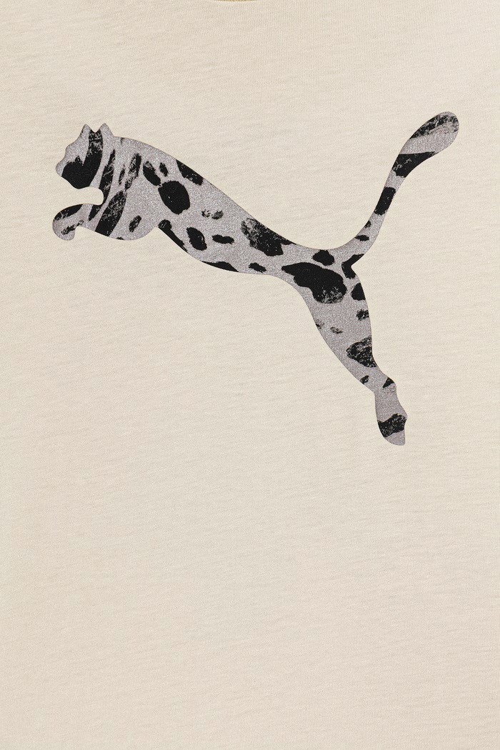 Deklice Otroška bombažna kratka majica Puma ESS GRAPHIC Animal 692491 bež