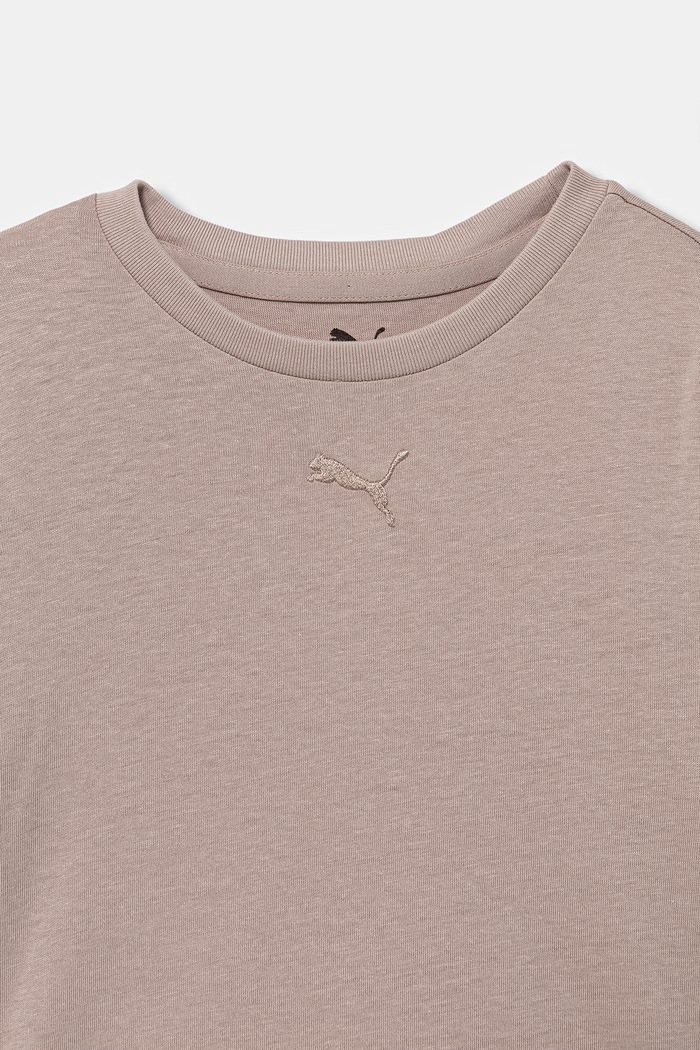 Dievča Puma tričko detské bavlnené ESS Centered Cat Logo 692972.PPY2 ružová