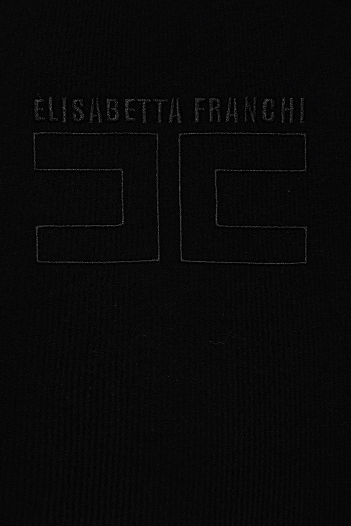 Κοριτσίστικα Παιδικό μπλουζάκι Elisabetta Franchi EFTS256.0.JE006.140.158 μαύρο
