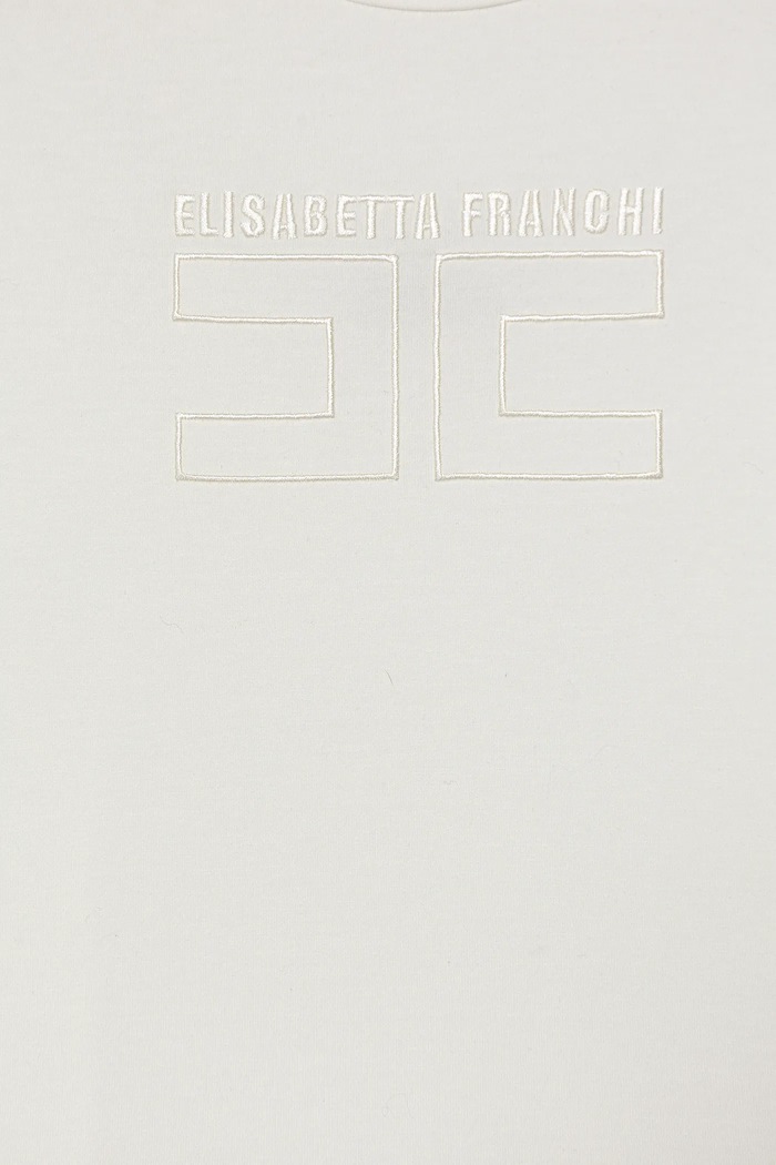 Κοριτσίστικα Παιδικό μπλουζάκι Elisabetta Franchi EFTS256.0.JE006.98.128 μπεζ