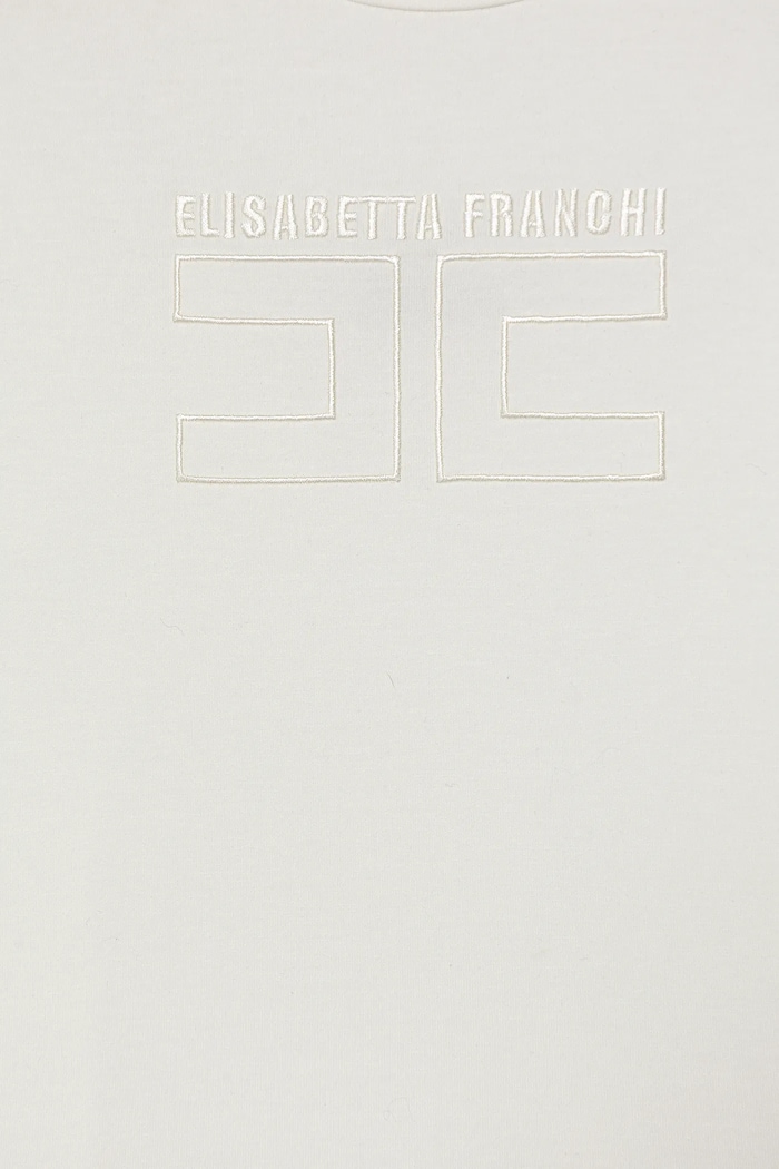 Κοριτσίστικα Παιδικό μπλουζάκι Elisabetta Franchi EFTS256.0.JE006.98.128 μπεζ