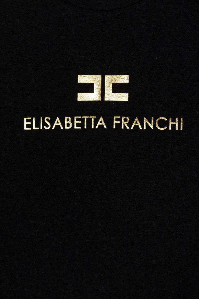 Момиче Детска тениска Elisabetta Franchi EFTS260.0.JE006.140.158 черен